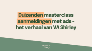 Thumbnail: Duizenden masterclass aanmeldingen met ads - het verhaal van VA Shirley